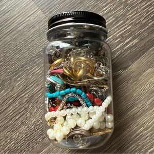 Small Jar of Semi Mystery Jewelry